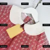 Modeontwerper Babyjurk Rapel Design Girl Jurk Gratis verzending Dubbele rijs rok Maat 90-160 cm Zomerproducten April07
