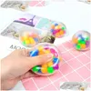 Decompression Toy Fidget Squeeze Stress Balls For Kids Fansteck Relief Ball Rainbow Squishy Sensory Ideal Autism Anxiety Drop Delivery Dhau7