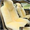 Capas do assento do carro com o volante de lã rosa de lã de lã de lã rosa do inverno