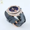 Ap Orologi Aps Factory Full Mosonite Diamond D Studded Bussdown Tter Handmade Top Brand Luminous Wear Profsional per esportatoreWQCX