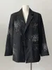 Garnitury damskie 2023 Autumn francuskie luksusowe luksusowe luźne blezer płaszcz dla kobiet koreański mody swobodny garnitur wierzcha casaco feminino