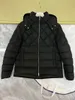 Monclairer Cecaud Diamond Stripe Design Mens Down Jacket Arm Lime Metal Badge Puffer Jacket Winter Huva ner Jackor Varm kappa storlek 1--5