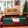 Tapijten Merry Christmas Rug Soft Flanel 3D Gedrukte Tapijten Parlormat Area Anti-slip Grote tapijt Woonkamer Decor D-006