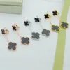 free ship Designer Earrings luxury earrings designer jewelry Set luxury jewelry earring clover earring for woman womens fashion Christmas Gift goldplated jewelry