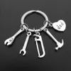 Keychains Lanyards Fashion I Love Dad Car Screwdriver Wrench Gadget Key Chain Father 39S Day Gift Keyring Chains Drop Delivery Smtnx