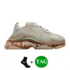 Designer Sneakers Triple S Casual Shoes Men Women Platform Shoe Clear Sole Pairs Luxury Dad Trainers Beige Green Yellow Light Grey Multi Fashion Mens Sports Trainer Be