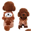 Abbigliamento per cani pile di pile animale holloween vestiti di costume morbido gatto salto con felpa con cappuccio per animali