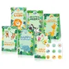 Present Wrap Jungle Safari födelsedag papperspåse Woodland Party Wild One 1st Supplies