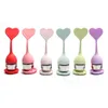 Stainless Steel Heart Shaped Tea Strainers Spice Herbal Filter Teaware Accessories Reusable Tea-Tools Kitchen Tools Silicone teas infuser T9I002424