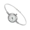 Wristwatches Womens Bracelet Watches: Dress Watch Waterproof Creative Wrist Round Watch- Silver