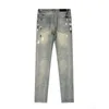 Gescheurde patches voor heren jeans zijn modemerkbroeken damesmode losse broek 1z2v2