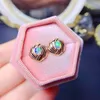 Boucles d'Oreilles Opale Naturelle Argent Sterling 925 Luxe Femme All-match Cadeau Mariage Gratuit Mailing Fine Jewelry