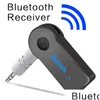 Kit de carro bluetooth 2pcs auxin o transmissor de receptor 3,5 mm Jack Hands Música Drop Drop Mobiles MOTORCYCLES ELETRONICS DHLE5