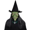 Maschere per feste Halloween Witch Latex Mask Terror Long Hair Cosplay Ball Ball Ghost House Chiesa Live Punts 230818