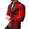 Camisas casuais masculinas Luxo para homens magros vestidos de grife de manga longa vestidos de noite tops com camisetas de tamanho grande no pescoço