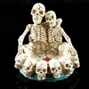 Senaste coola hartsälskare som röker Saints Day Skulls Form AshTrays Portable Herb Tobacco Cigarett Cigar Holder Desktop Support Stand Ash Soot Container AshTray