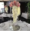 Neuer Stil hoher Hochzeit Acrylkristall Tisch Herzstück Hochzeitssäulen Blumenständer für Tischdekoration Blumen Zz