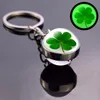 Anelli chiave Luminosa Tornario a trifoglio Catena a sfera di cristallo luminoso St Patricks Day Gifts Irish Cioncepant Gioiello Catene Gioielli Delivery Smtxu Smtxu