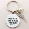 Key Rings Bible Verse Chains Faith Keychain Scripture Quote Christian Jewelry For Friend Women Men Inspirational Gifts Drop Delivery Smtzp