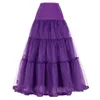 Spódnice GK Women Voile podwójna warstwa retro vintage Crinoline Petticoat Underskirt Solidny kolor wysokiej talii Maxi spódnica panie Y200326 DRO DHEEM