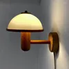 Wandlamp Noordelijke retro champignon Moderne LED -verlichting voor huisdecor Slaapkamer woonkamer Corridor SCONCE INDOOR LICHTING