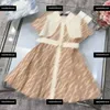 designer baby clothes fashion Kids lapel dress Size 100-150 CM Waist strap design girl skirt Child Summer dress New Products May03