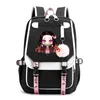 学校の袋demon slayer nezuko backpacks for men animeバッグティーンエイジャーキャンバスラップトップバックパック女性リュックサックバックパック230818