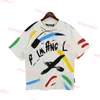 Herr thirts herrar tshirt graffiti tees palms palmangel city designer begränsad bläckstråle bokstav trycker kvinnors segelbåt shortsleeved casual hip hop tshirts blå