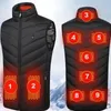 Giubbotti da uomo uomo USB a infrarossi 2-21 aree di riscaldamento giacche di gilet maschio inverno riscaldato elettrico gilet whitcoat sport campeggio sovradimensionato