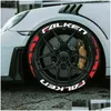 Adesivi per auto Lettere pneumatici 3D Ruota per lettere di pneumatici Ruota impermeabile personalizzata e ferma adesiva. Y220609 Drople Delivery Mobiles Moto DHCJZ