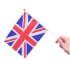 Other Exterior Accessories 21X14Cm England National Flag Uk Flying Britain United Kingdom Banner With Plastic Flagpoles Hand Waving Dh5Kv