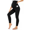 Active Pants 23.04.23 Nine Pocket Maternity High midja Slim Yoga med fickor för kvinnor harem