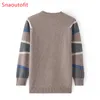 Men's Sweaters Young and MiddleAged Top Autumn Winter Warm Wool Knitt Sweater Oneck Stripe Urban Casual Pullover Loose Dad Formal Wear 230818