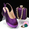 Dress Shoes Doershow Lastest Italian Design Fashion Style Ladies With Matching Bag Set 2023 Nigerian And HAS1-6