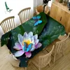 Tala de mesa Plantas tropicais verdes de toalha européia de toalha floral