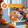 Kaarsenhouders esdoorn krans decoratieve ringen herfst kransen herfst muur hangende deur pe (plastic) decors gesimuleerd blad