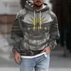 Erkek Hoodies Sonbahar Kış Kişiselleştirilmiş Retro Bluz Erkek Yüksek Kaliteli Pamuklu Kapüşonlu Sweatshirt Mizaç Beyefendisi Ortaçağ Punk Hoodie