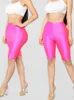 Leggings femininas nducjsi leve respirável respirável seca fluorescente primavera esportes de algodão ao ar livre algodão high shorts elásticos de cintura alta