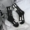 Herrensocken Retro -Schach -Periodenstisch der Elemente Unisex Harajuku Muster gedrucktes Verrückter Crew Socken Geschenk