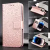 Wristband Flip Flower Phone Case for iPhone 15 14 13 12 Pro Max Samsung Galaxy S22 S23 Ultra Google Pixel 8 8Pro 7 7Pro 7A Sony Xperia 1 5 10 3 Card Slots Leather Wallet Shell