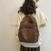 Tasarımcı çanta sırt çantası stili gençlik eğlence pamuk tuval kitabı sevimli 2023 kadınlar yüksek cadde basit seyahat yumuşak kumaş günlük sırt çantası şık