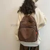 Designer -Bag -Rucksackstil Jugend Freizeit Baumwoll Canvas Schulbuch süße 2023 Frauen High Street Einfacher Reisen weich