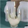 Hantverksverktyg Sile Candle Molds Gest Finger Mod Creative Per 3D Making Kit för Cake Home Decoration O7L2 Drop Delivery Garden Arts Cr Dhu7G