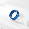 Кластерные кольца из нержавеющей стали мужчины вращаются вращающиеся черно -голубые украшения моды USA Размер 6 7 8 9 10 11