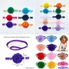 Hundkläder 50/100st Pet Bow slips Blommor Släck justerbara bowties krage Tillbehör Grooming Products For Small Dogs Dog Drop Deliv Dh9m