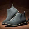 Laarzen Golden Sapling Vintage Chelsea Boot Fashion Mode Men schoenen Comfortabele slip op klassieke retro casual mannelijke schoenen voor heren 230818