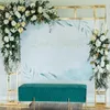 Candle Holders No Shinny) Painted Gold Iron Wedding White Square Metal Gate Pillars Flower Arch Backdrop AB1097