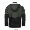 Autumn and Winter New Jacket Hooded Casual Contrast Sports Coat Men's Direct Sales