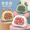 Zabawa dekompresyjna szybkie push bąbelki Konsola gier Squeeza Dekompresyjna zabawka dla dzieci i dziewcząt dorosłe Fidget Anti Stress Sensory Toys 230817