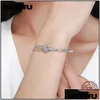 Chaîne Lien Bracelets Bijoux Wostu Véritable 925 Sterling Sier Arbre De Vie Charme Bracelet Bracelet Pour Les Femmes Fit Original Iy Perles Drop D Dhyza